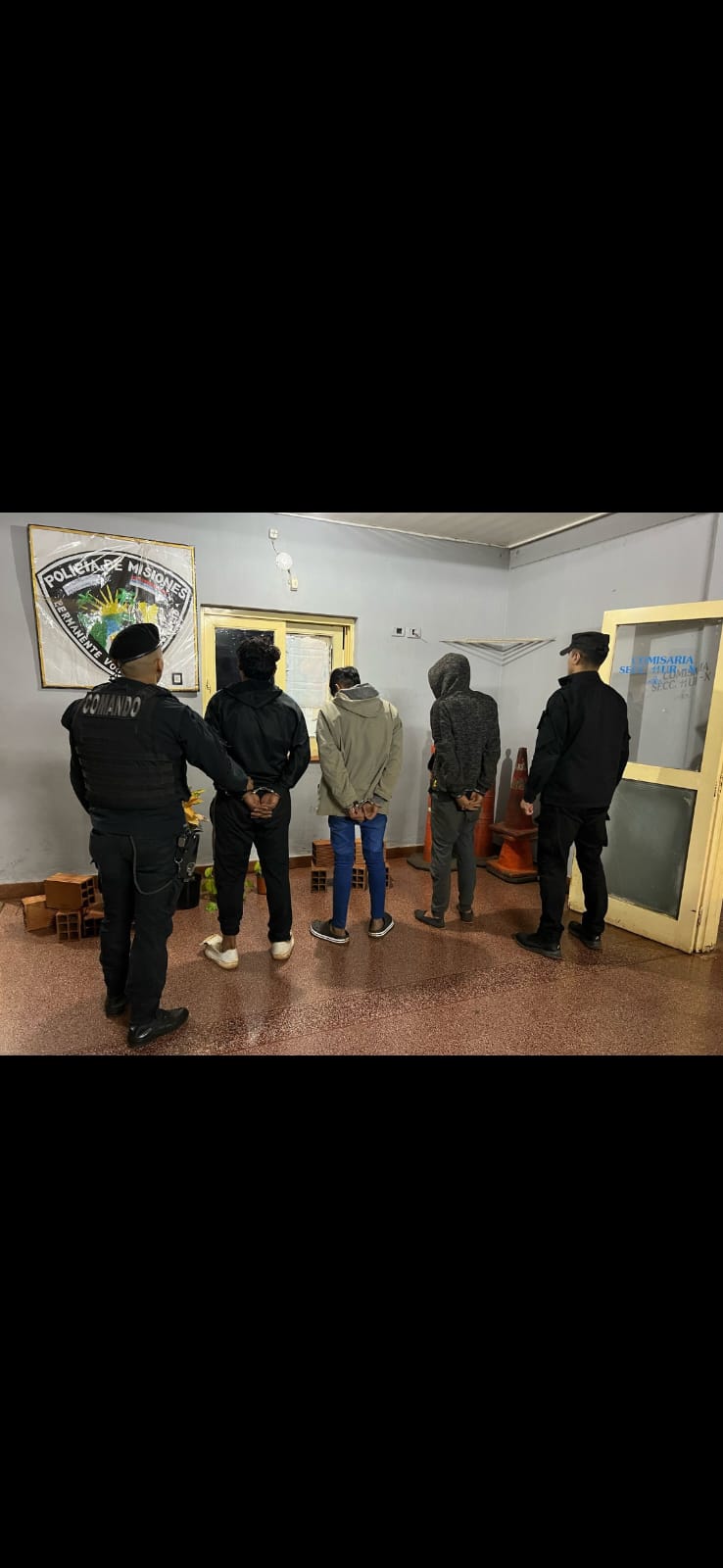 Detuvieron en Posadas a tres ladrones que robaron plantines y ladrillos de un vivero en el barrio San Onofre